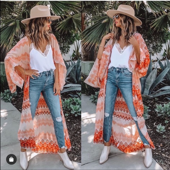 Vici // Kindness Matters Cotton Duster Kimono - Picture 2 of 2